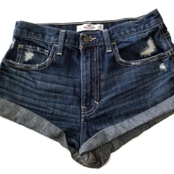 Hollister Pants - HOLLISTER DISTRESSED JEAN SHORTS